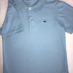Vineyard Vines Light Blue, Short Sleeved, Polo Shirt. Boys’ Size 7